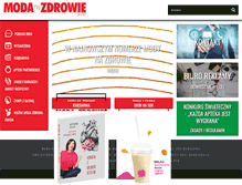 Tablet Screenshot of modanazdrowie.pl